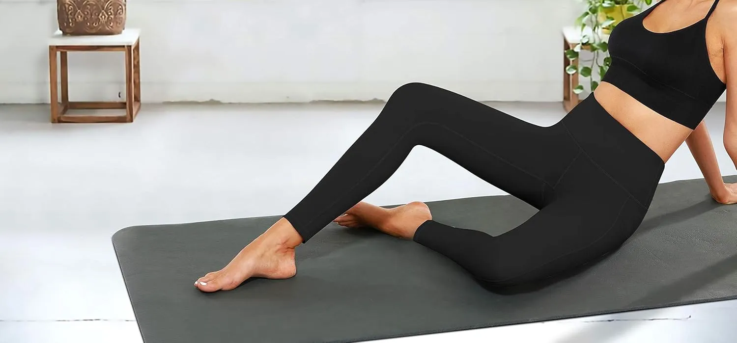 Fengbay High Waist Yoga Pants, Pocket Yoga Pants Tummy Control Workout Running 4 Way Stretch Yoga Leggings