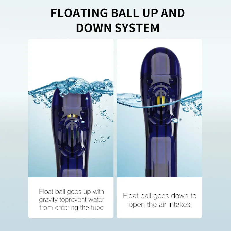 Full Face Anti-Fog Snorkel Mask with Camera Mount and Wide View