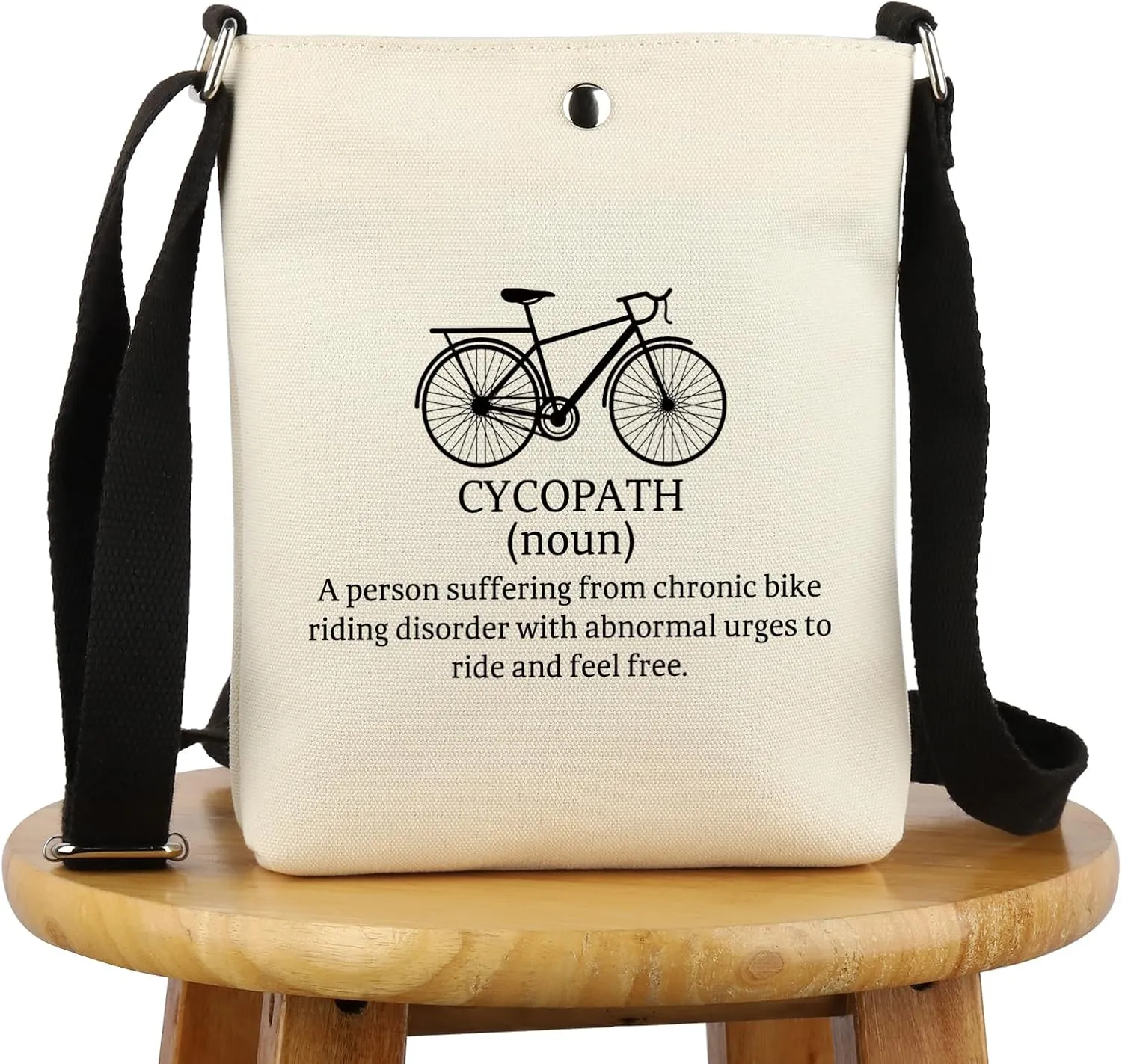 G2TUP Cycling Lover Gift Cycopath Definition Makeup Bag Cycling Biker Rider Cosmetic Bag Cyclist Gift Bike Lover Zipper Pouch Travel Toiletry Bag (Cycopath Definition X)