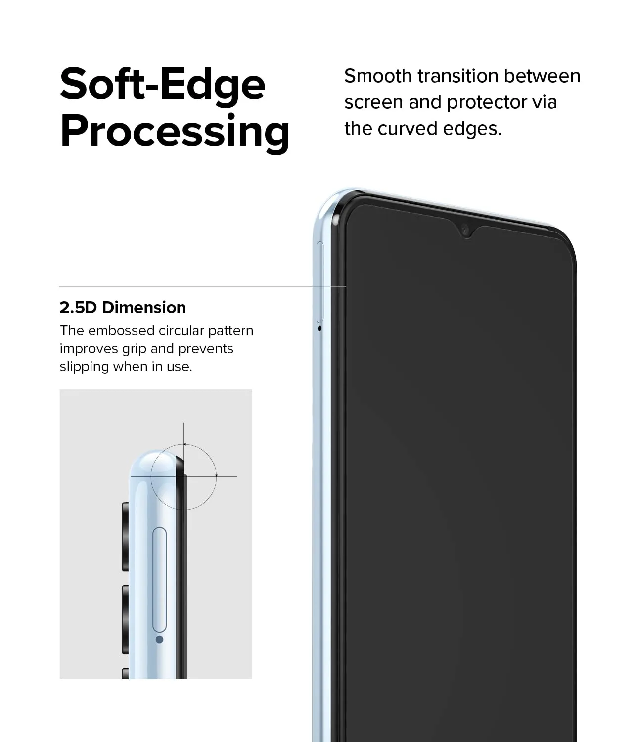Galaxy A13 4G / A13 5G Tempered Glass Screen Protector Guard | FULL GLASS - 2 Pack
