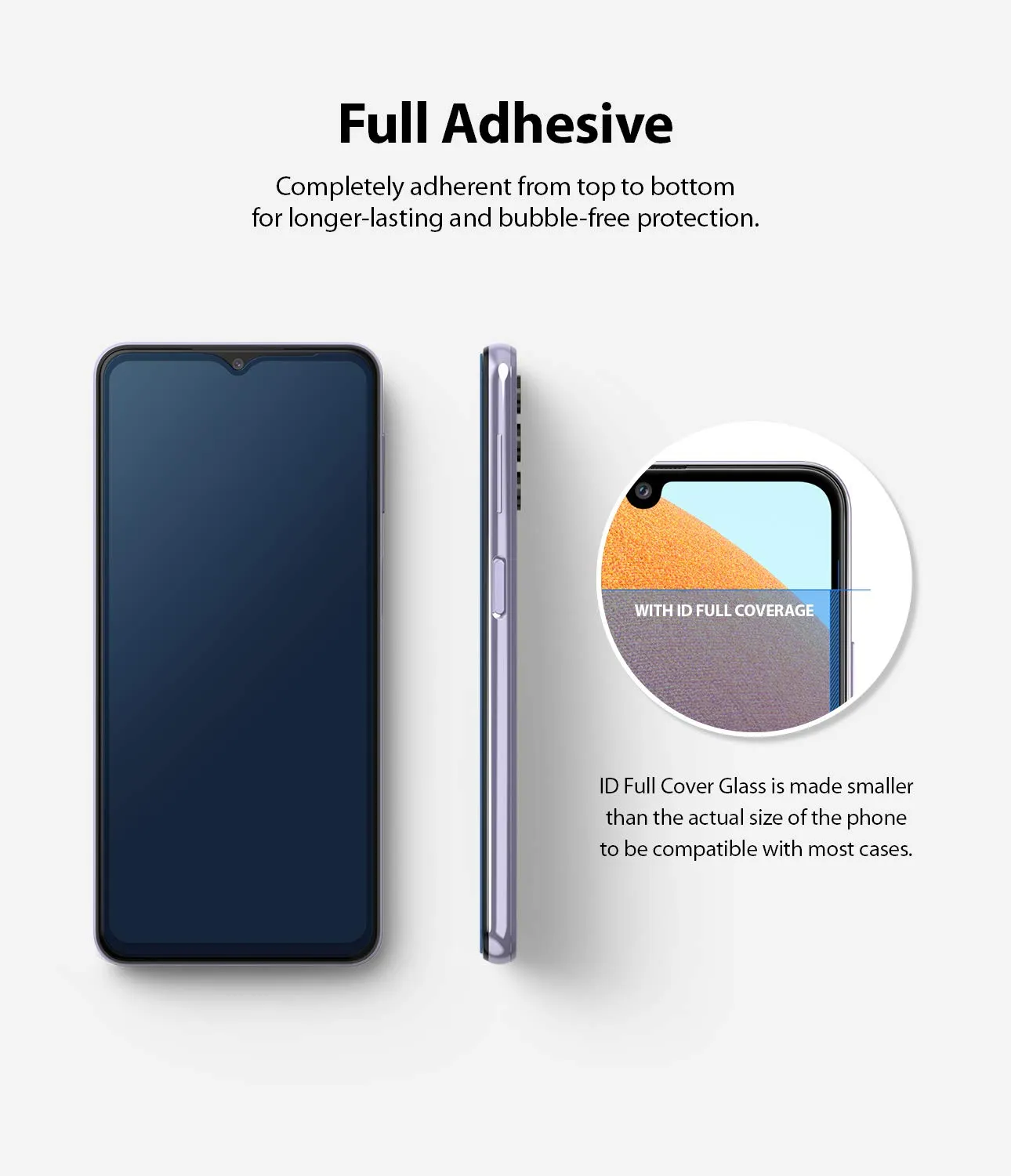 Galaxy A32 4G (LTE) Tempered Glass Screen Protector Guard | FULL GLASS 1 Pack