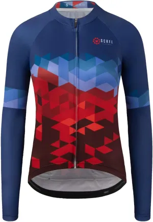 GCRFL Women's Cycling Jersey Long Sleeve Biking Cycling Shirt with 3 1 Zipper Pocket Breathable Quick Dry Bicycle Jersey