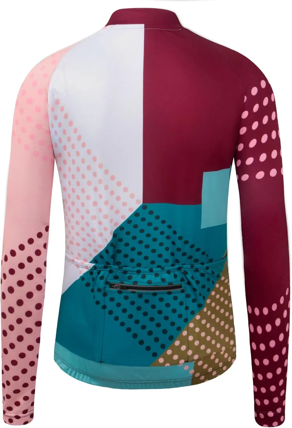 GCRFL Women's Cycling Jersey Long Sleeve Biking Cycling Shirt with 3 1 Zipper Pocket Breathable Quick Dry Bicycle Jersey