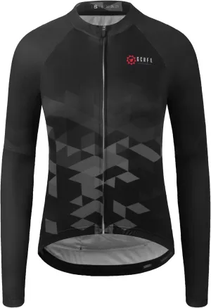 GCRFL Women's Cycling Jersey Long Sleeve Biking Cycling Shirt with 3 1 Zipper Pocket Breathable Quick Dry Bicycle Jersey