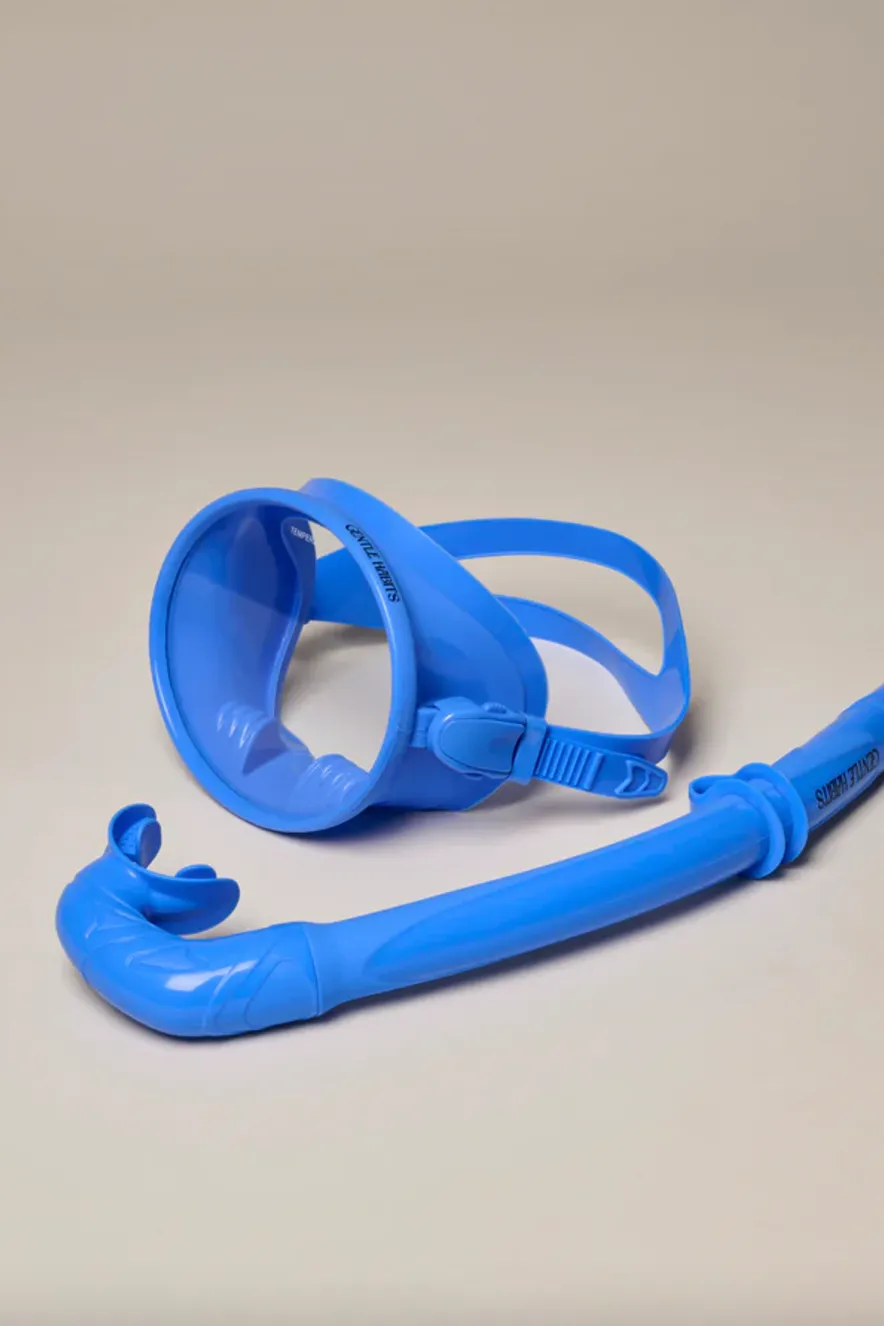 GENTLE HABITS DIVE MASK AND SNORKEL SET - IMMERSION BLUE