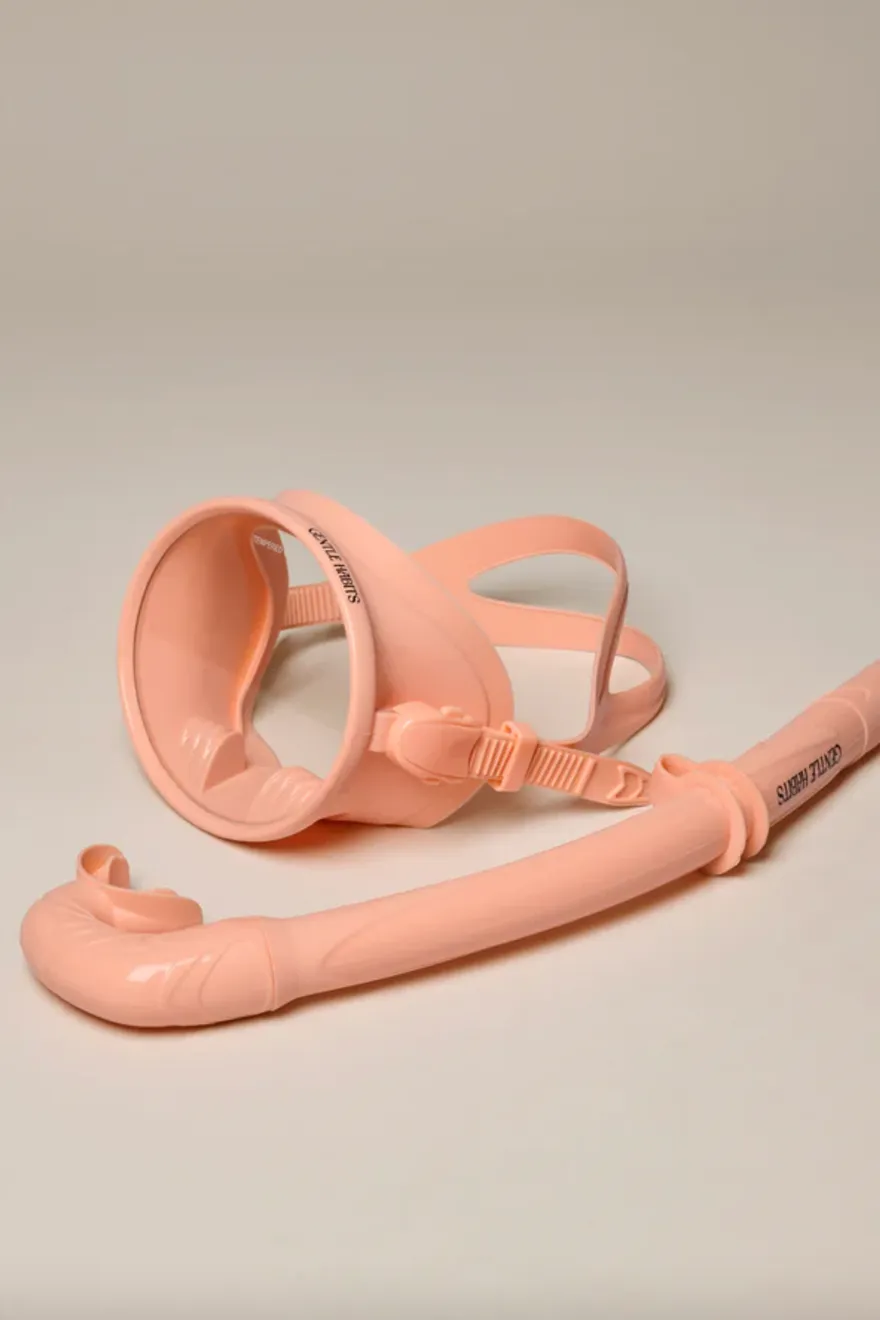 GENTLE HABITS DIVE MASK AND SNORKEL SET - PEACH