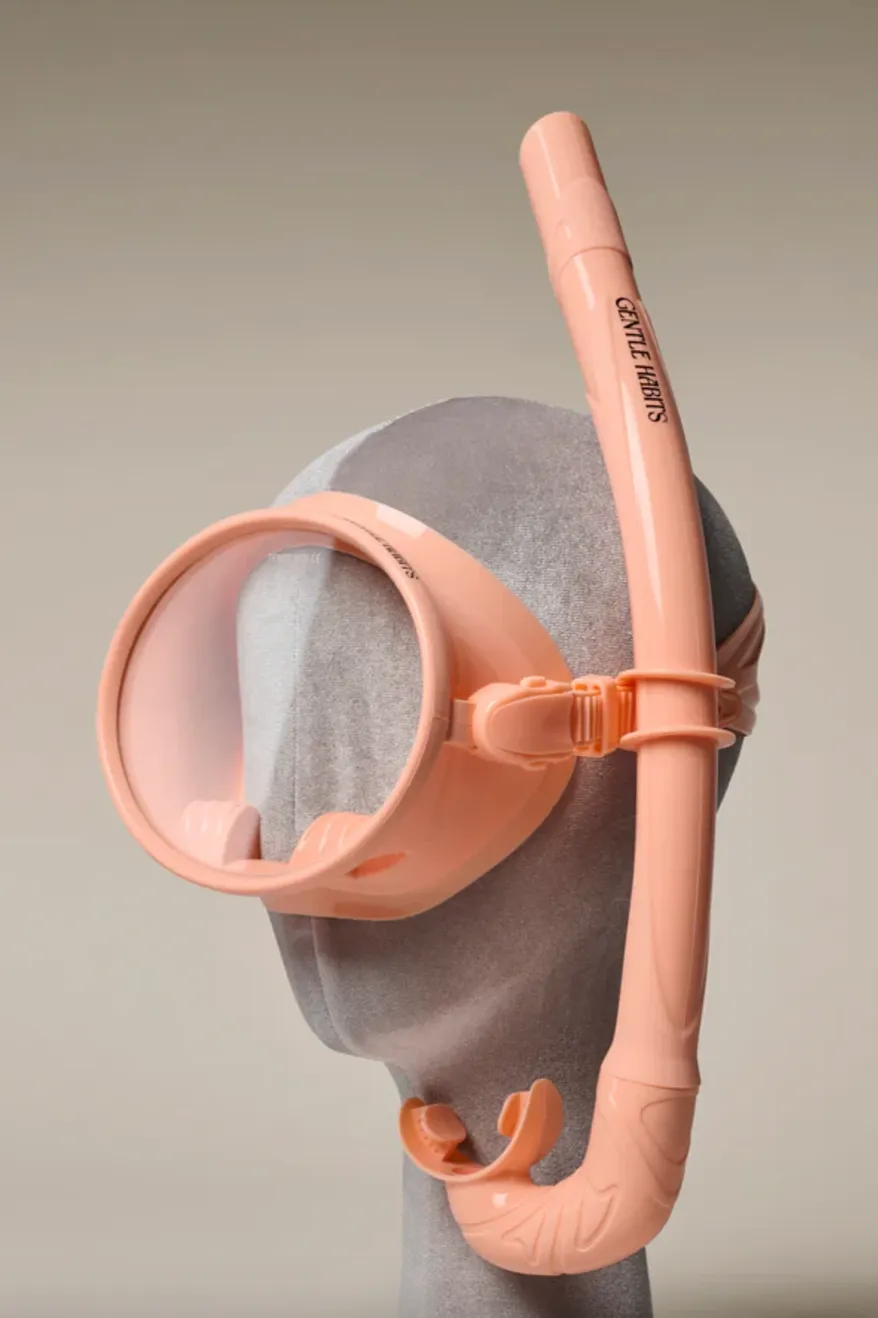 GENTLE HABITS DIVE MASK AND SNORKEL SET - PEACH