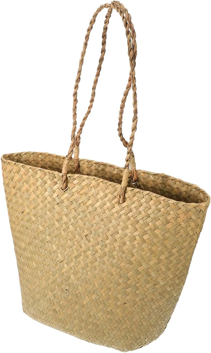 GLEAVI Woven Tote Bag for Women Lightweight Beach Handbag Stylish Summer Tote for Travel Daily Use Versatile Storage for Phone Wallet and Essentials for Beach Vacations Outdoor Shopping