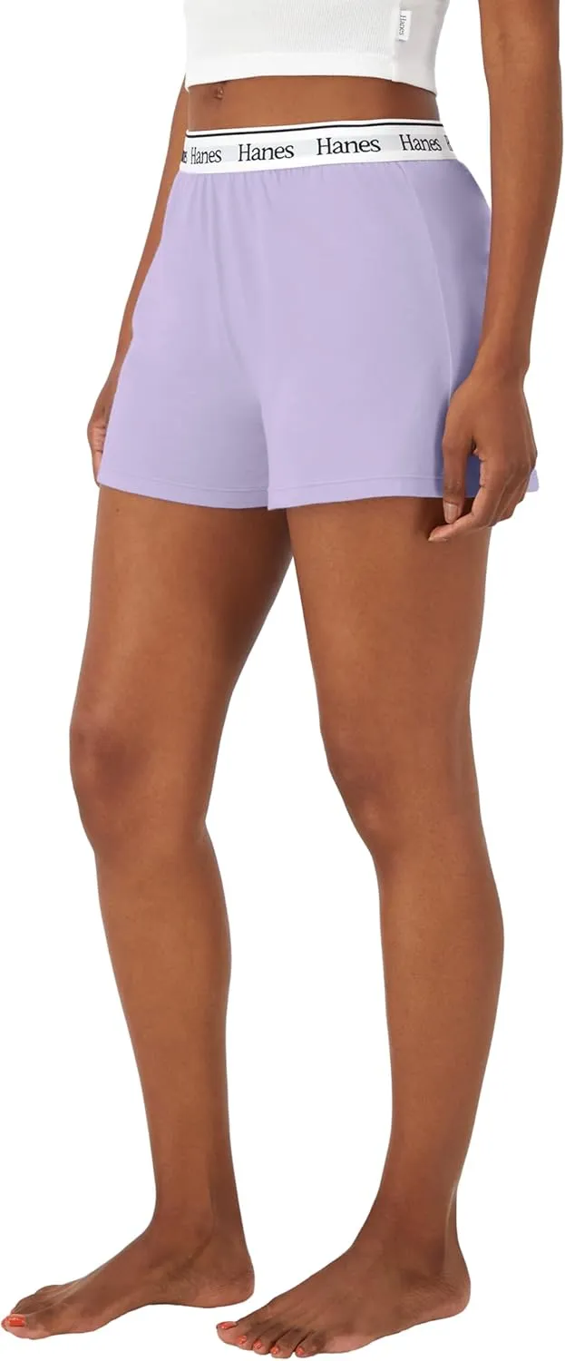 Hanes Women's Originals Comfywear Sleep Shorts (2 Pack)
