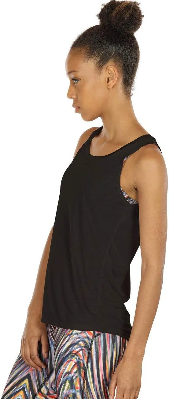 icyzone Women's Lightweight Breathable Open Back Workout Athletic Yoga Tank Tops