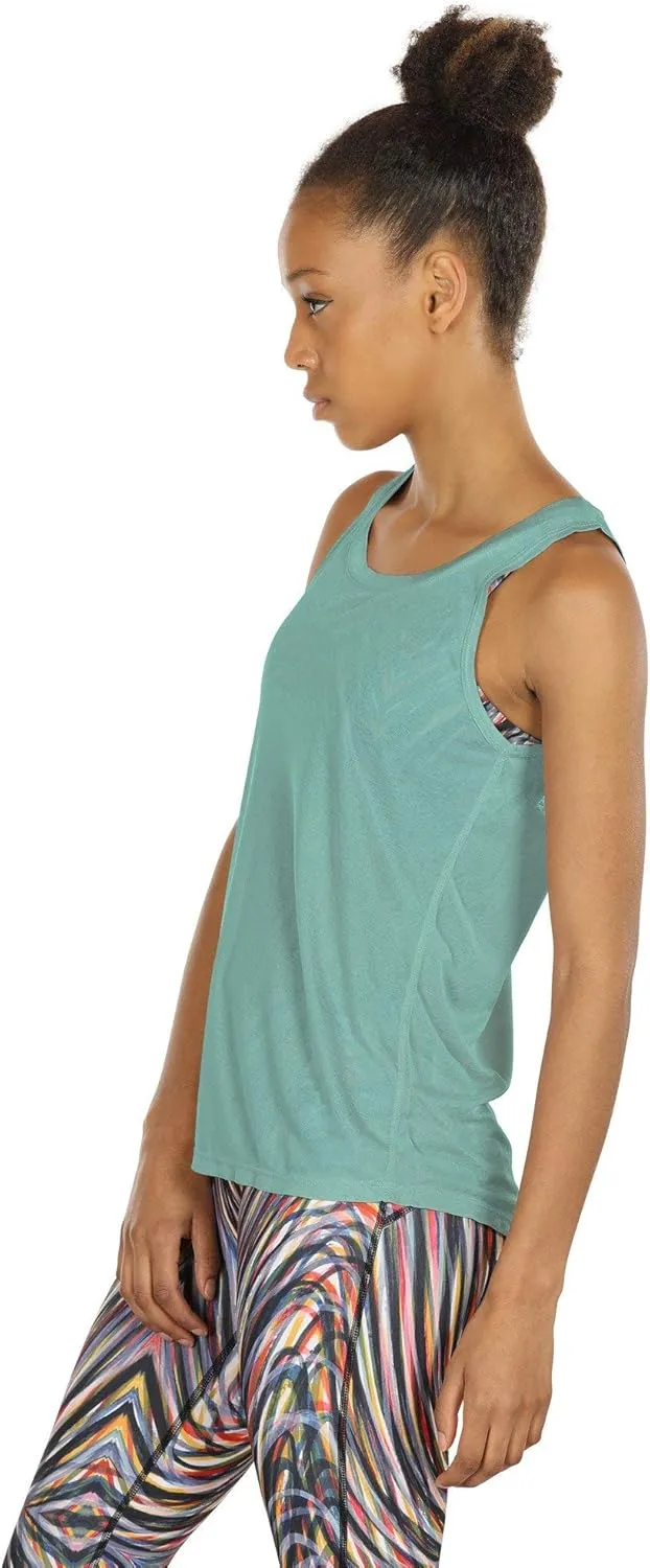 icyzone Women's Lightweight Breathable Open Back Workout Athletic Yoga Tank Tops