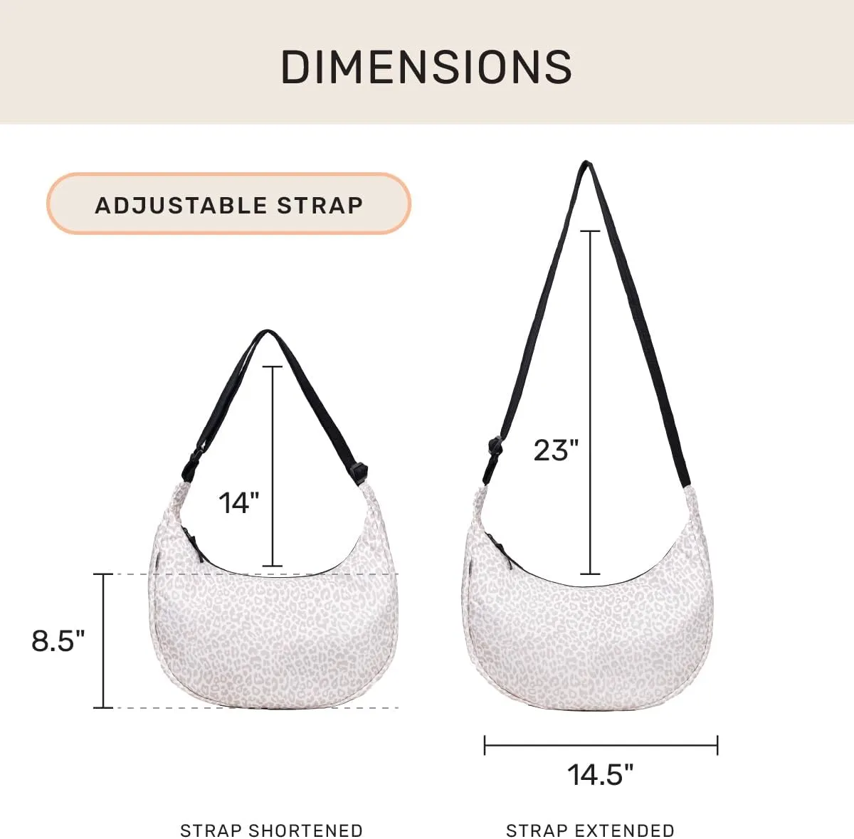 Jadyn Crescent Bag, Large Crossbody for Women  Comfortable, Versatile Anti-Theft Shoulder Bag for Travel, Everyday Use