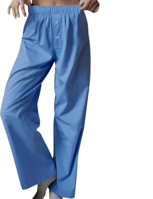 Kimydreama Women Y2k Striped Pants High Waist Drawstring Wide Leg Lounge Pants Pinstripe Pajama Pants PJ Trousers
