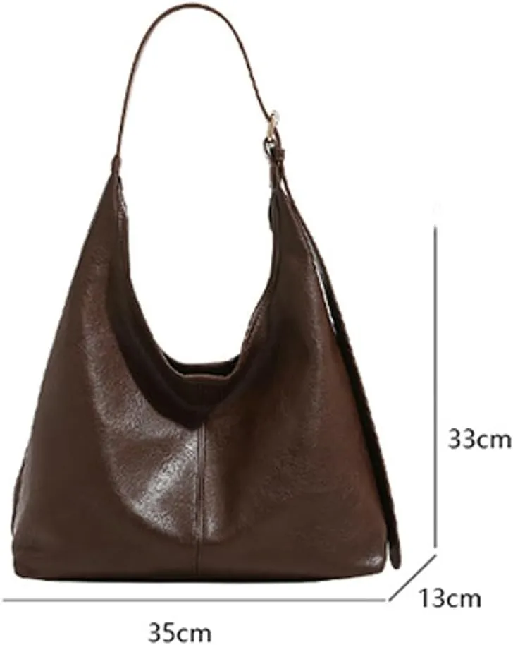 Large Tote Bag for Women Slouchy Shoulder Bag Versatile Commuter Tote with Small Purse Vintage Bags Casual Hobo Bag