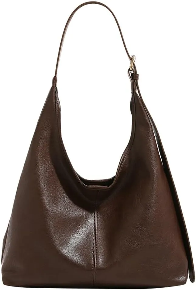 Large Tote Bag for Women Slouchy Shoulder Bag Versatile Commuter Tote with Small Purse Vintage Bags Casual Hobo Bag
