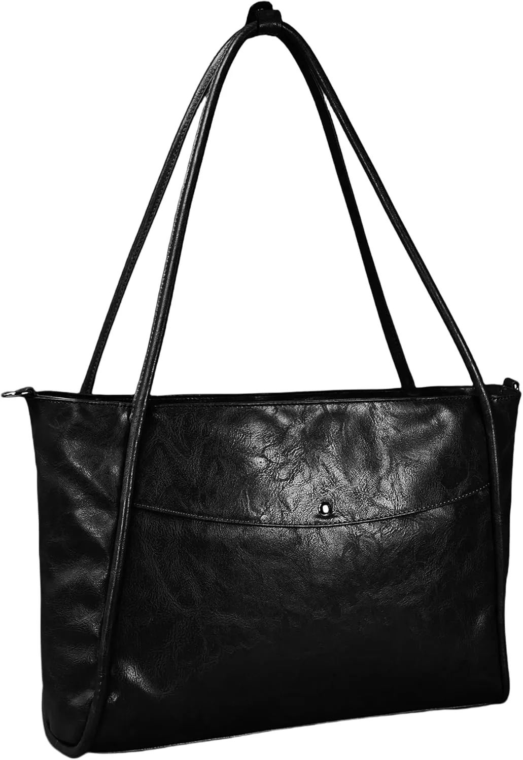 Large Tote Bag for Women Work with Zipper Vegan Leather Shoulder Bags Travel Purses and Handbags Weekender Bags