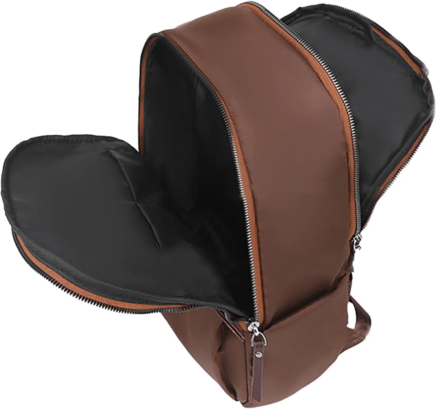 Leather Handbags for Women Casual Messenger Crossbody Bags Versatile Bags Mini Vegan Leather Backpack for Woman(Brown)