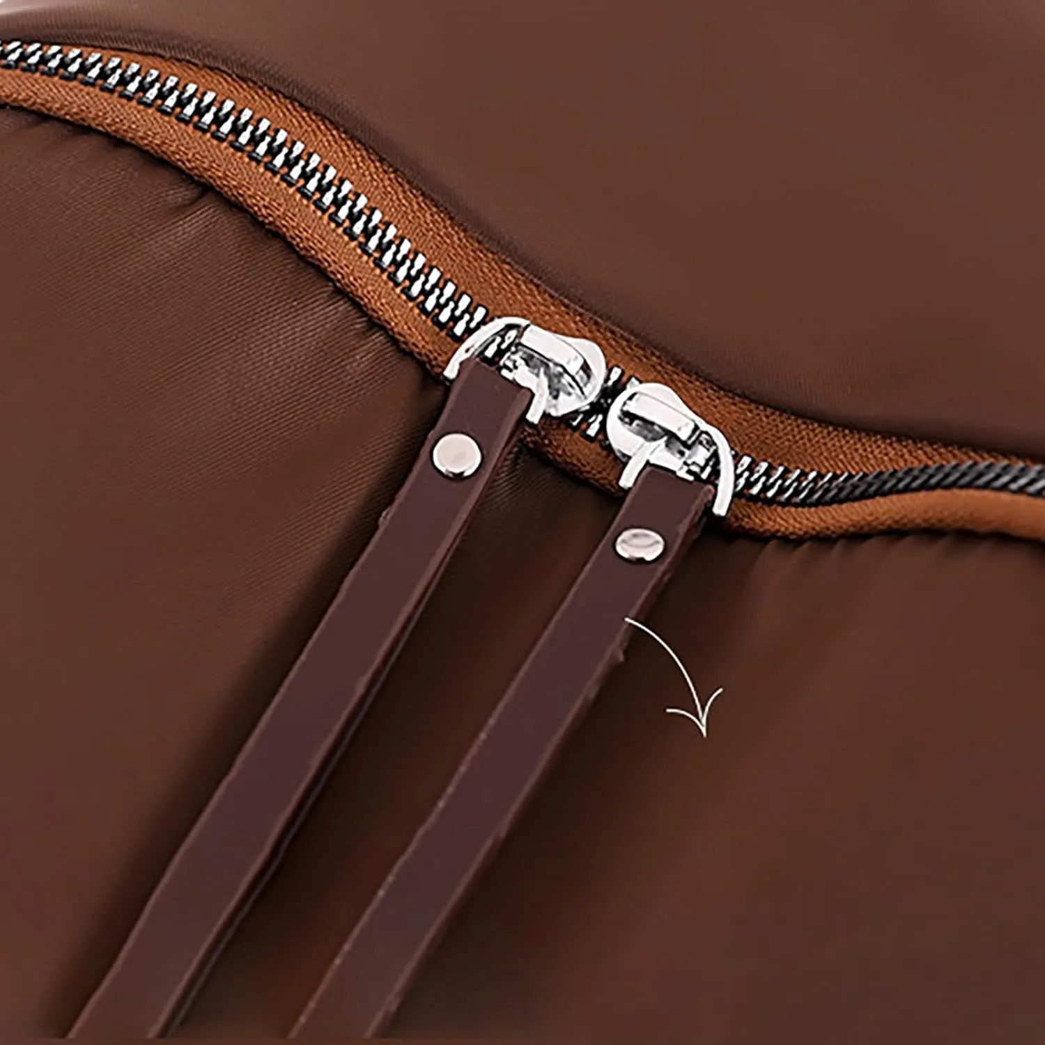 Leather Handbags for Women Casual Messenger Crossbody Bags Versatile Bags Mini Vegan Leather Backpack for Woman(Brown)