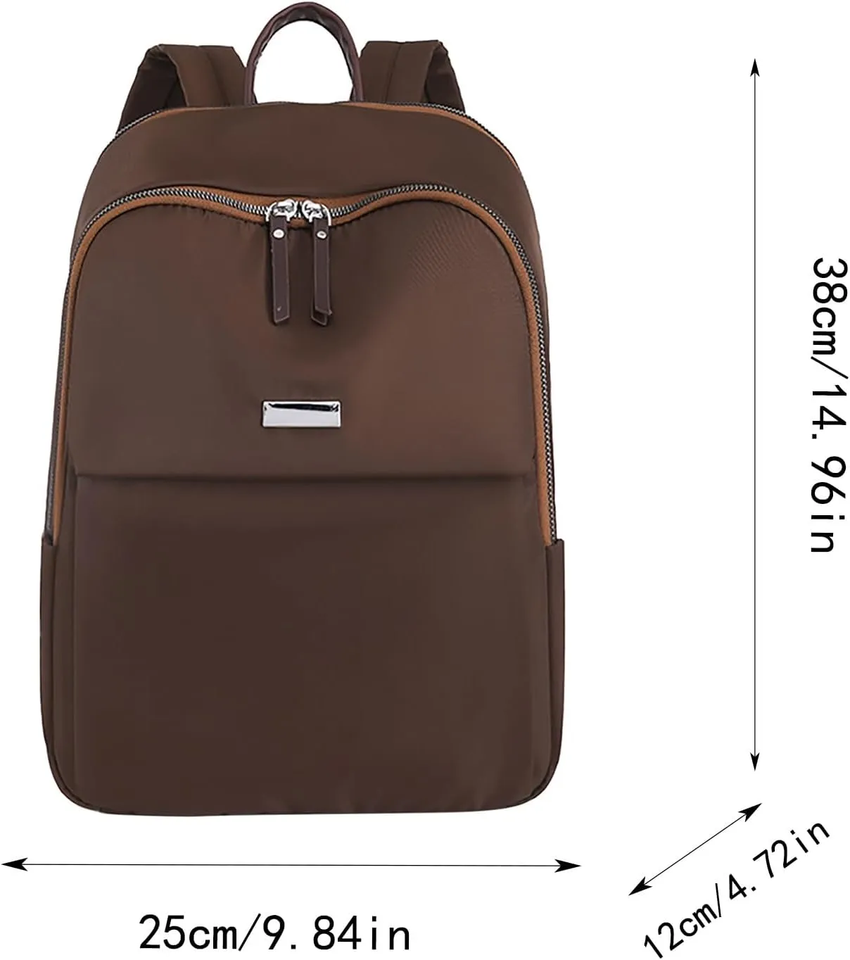 Leather Handbags for Women Casual Messenger Crossbody Bags Versatile Bags Mini Vegan Leather Backpack for Woman(Brown)