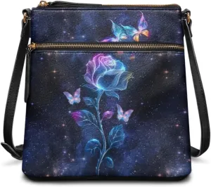 Leather Purses for Women, Leather Hobo Bags for Women Vintage Travel Sling Purse Multi Pockets Shoulder Bag