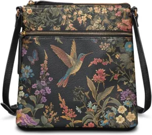 Leather Purses for Women, Leather Hobo Bags for Women Vintage Travel Sling Purse Multi Pockets Shoulder Bag
