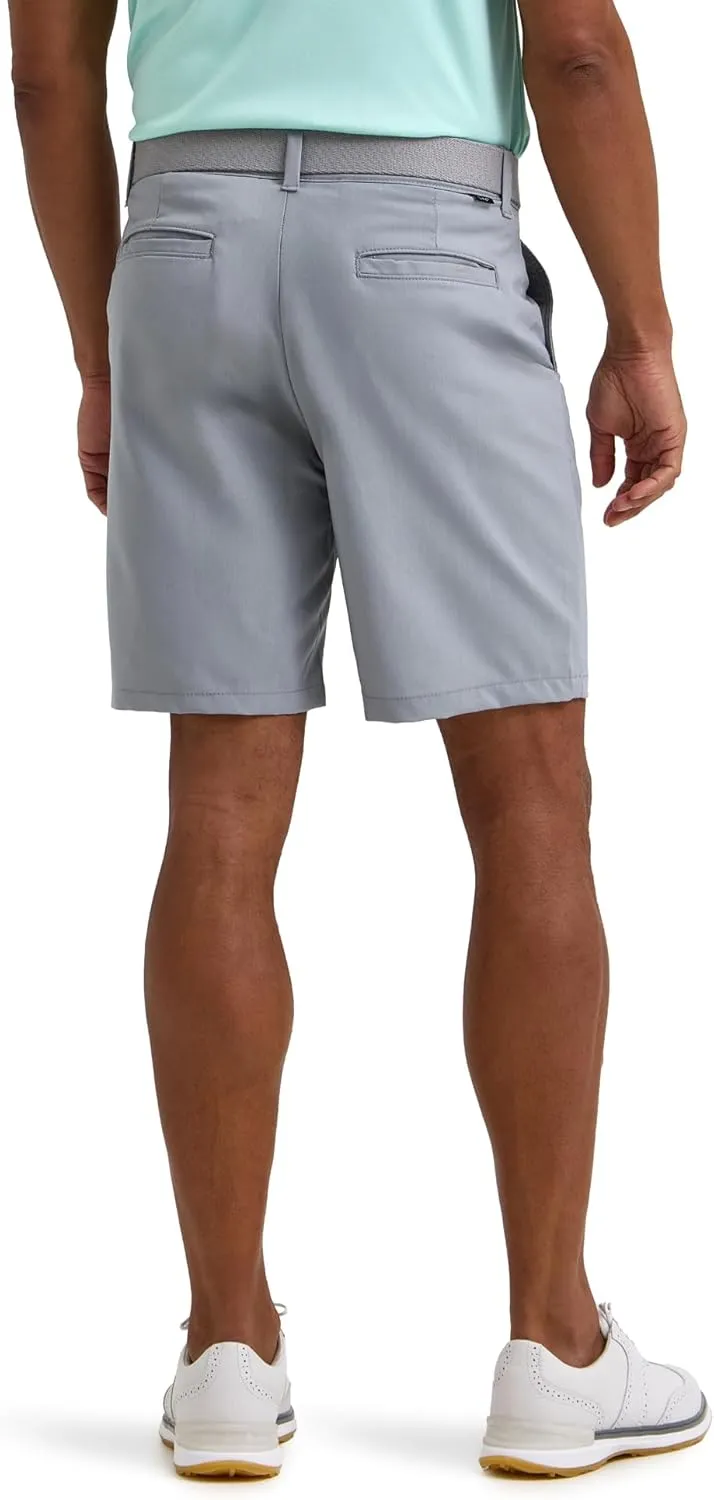Lee Men's Golf Series Synthetic Flat Front Chino Short