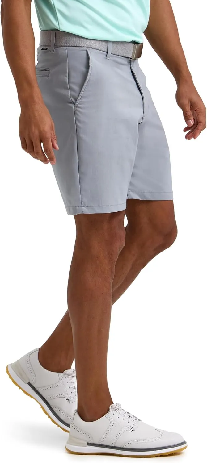 Lee Men's Golf Series Synthetic Flat Front Chino Short