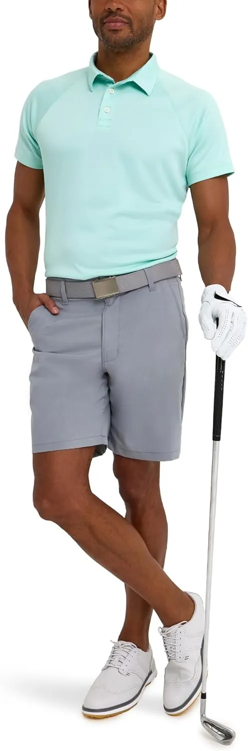 Lee Men's Golf Series Synthetic Flat Front Chino Short