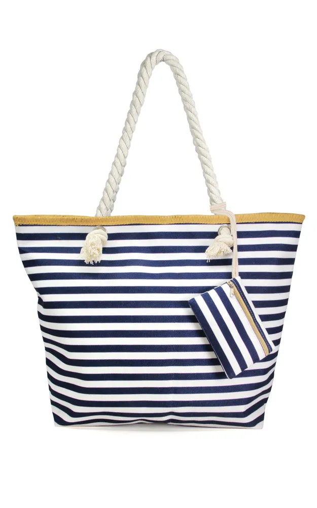 LOA317 Striped Pattern Beach Bag