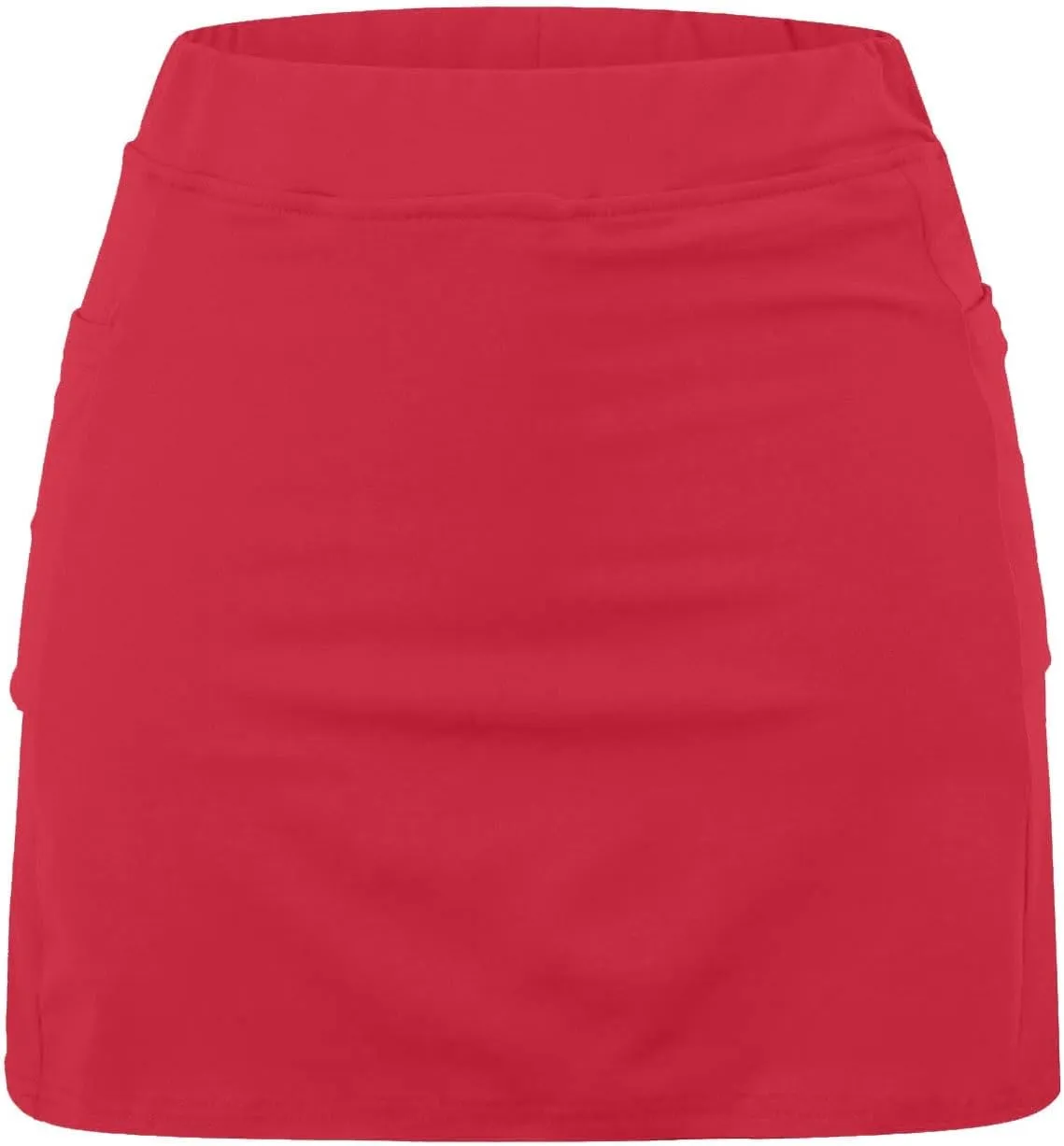Long Golf Skirts for Women with Shorts Black Mini Skirt with Slit Low Rise Biker Shorts Women Tummy Control Plus