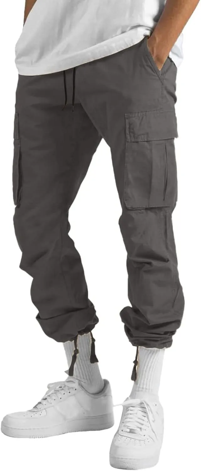 Men' S Linen Pants Casual Twill Chino Lace Up Pants Fashion Lightweight Joggers Baggy Sweatpants Athletic Pants