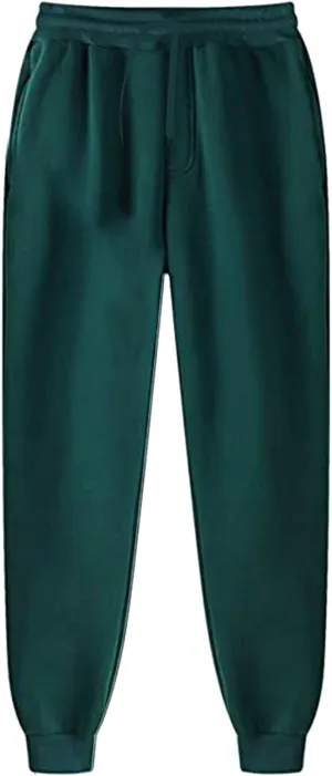 Men's Autumn Winter Pants Color Trousers Drawstring Athletic Joggers Sweatpants Outdoor Wearing Pants with Pockets