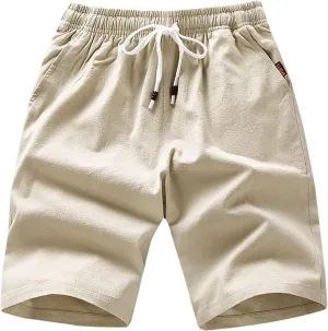 Mens Casual Shorts,Men's Athletic Outdoor Sport Sweatpants Summer Comfy Casual Short Pants with Pockets Men Work Pants