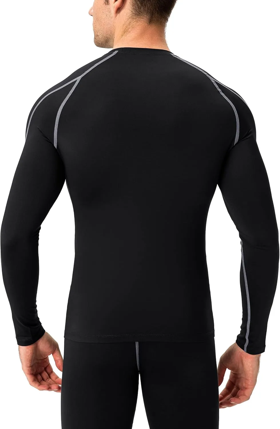 Men's Compression Shirts Long Sleeve Athletic Workout Tops Gym Undershirts Active Sports Baselayers