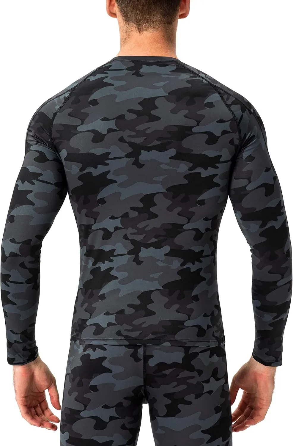 Men's Compression Shirts Long Sleeve Athletic Workout Tops Gym Undershirts Active Sports Baselayers