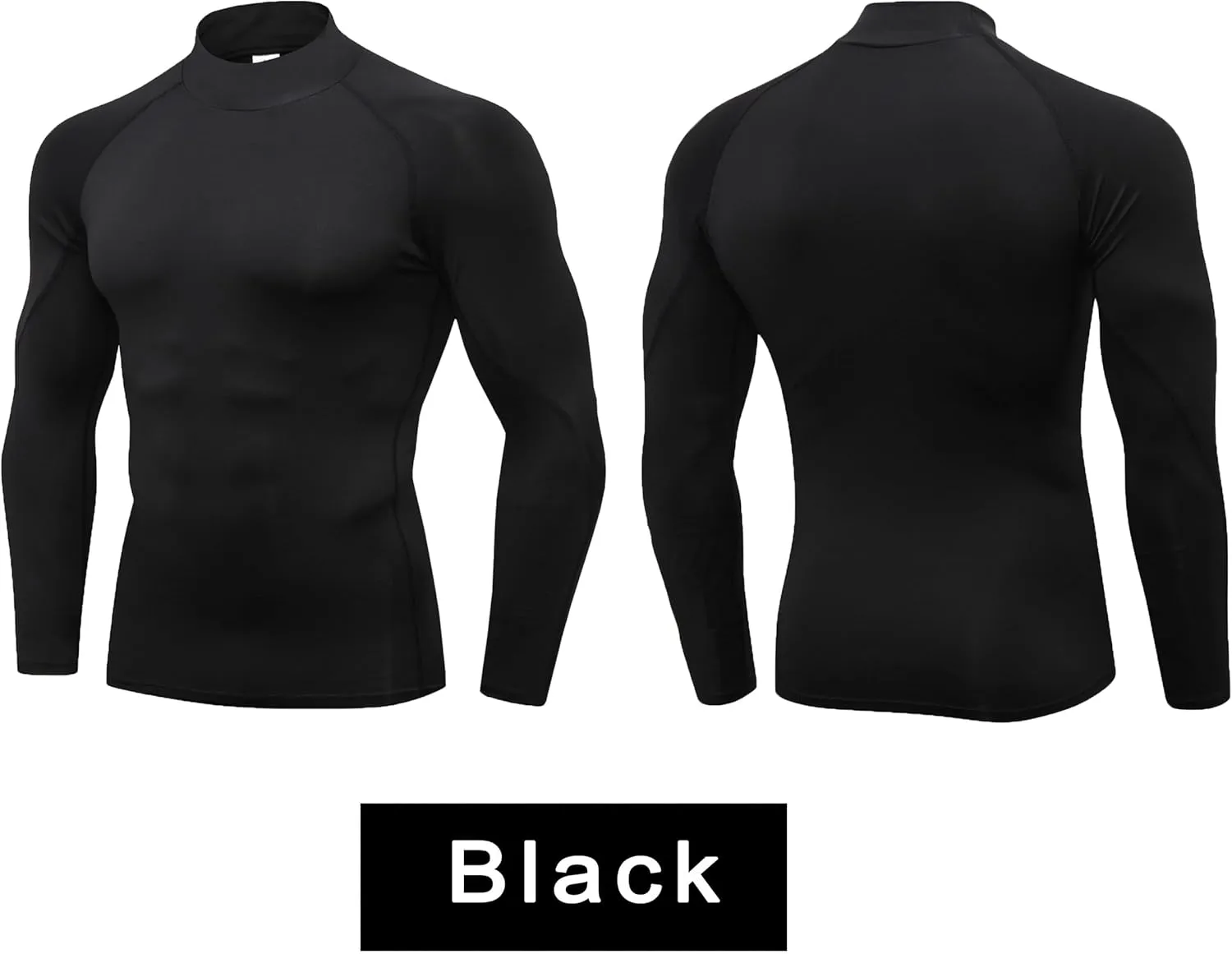 Mens Compression Shirts Long Sleeve Quick Dry for Workout Running Athletic Sport Base Layer Mens Compression Tops