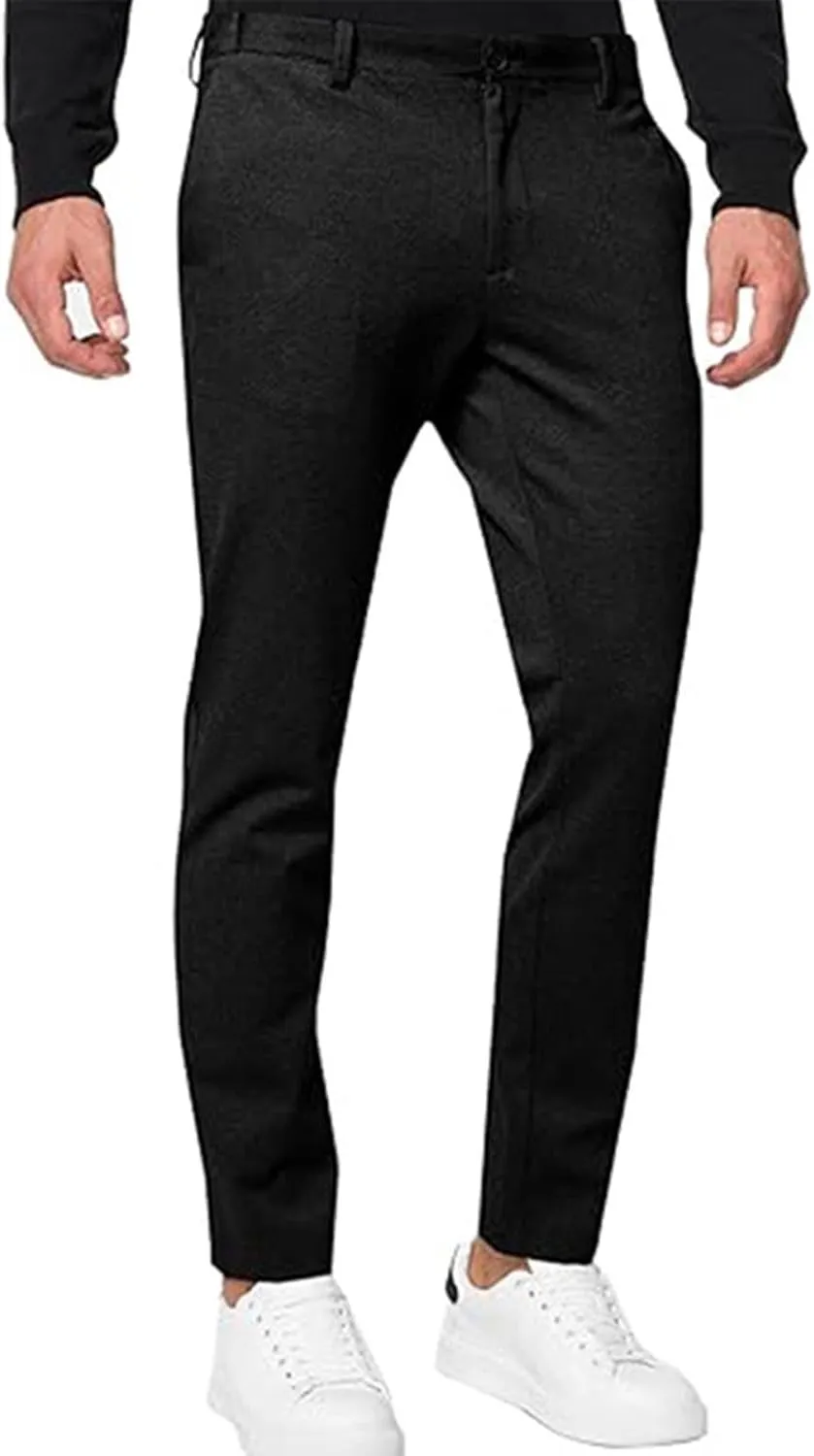 Men's Pants Stretch Lightweight Casual Slim Fit Golf Pant for Men Work Outdoor Fashion Trendy 2025 Spring Trousers