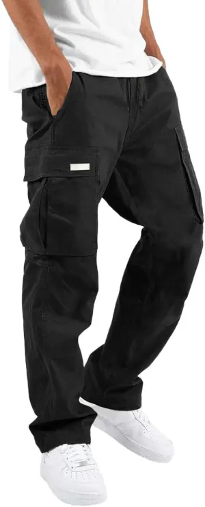 Mens PantsCasual Cargo Pants for Men Twill Chino Pants Loose Fit Joggers Hiking Trousers Gym Sweatpants OverallsAztec Western Style