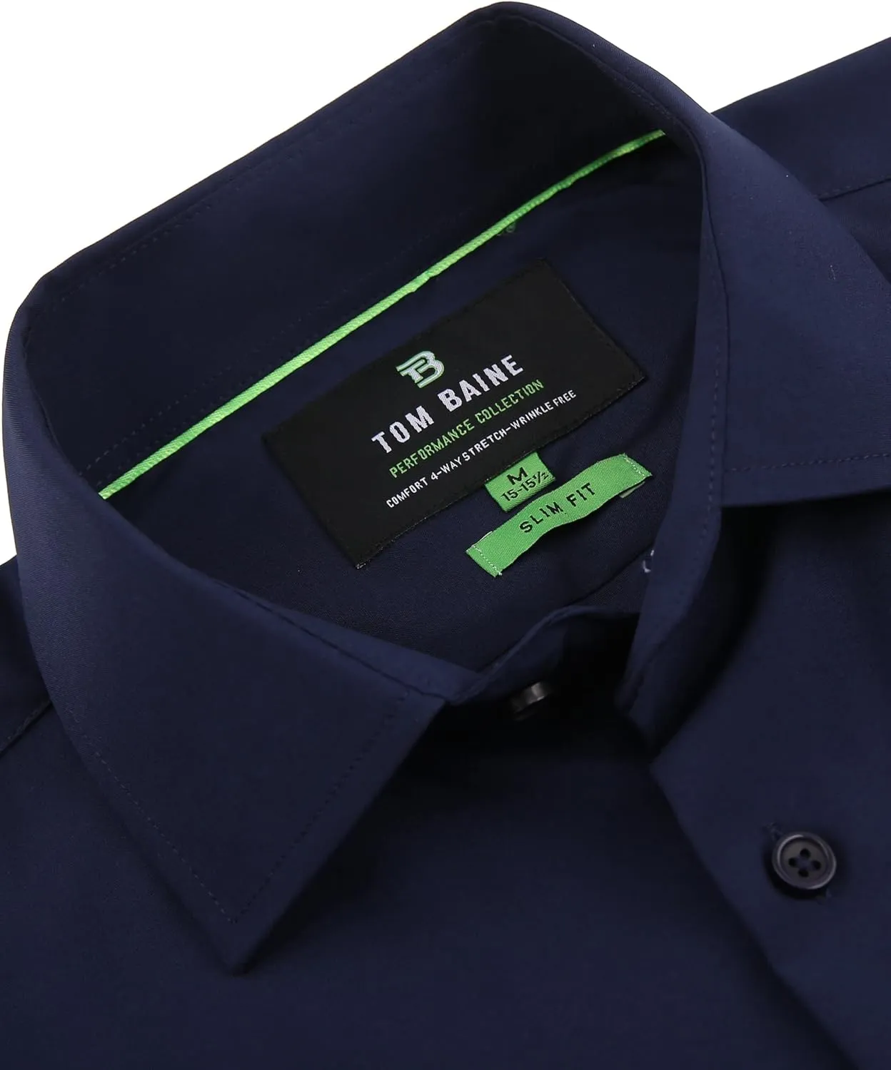 Men's Performance Stretch Long Sleeve Basic Button Down