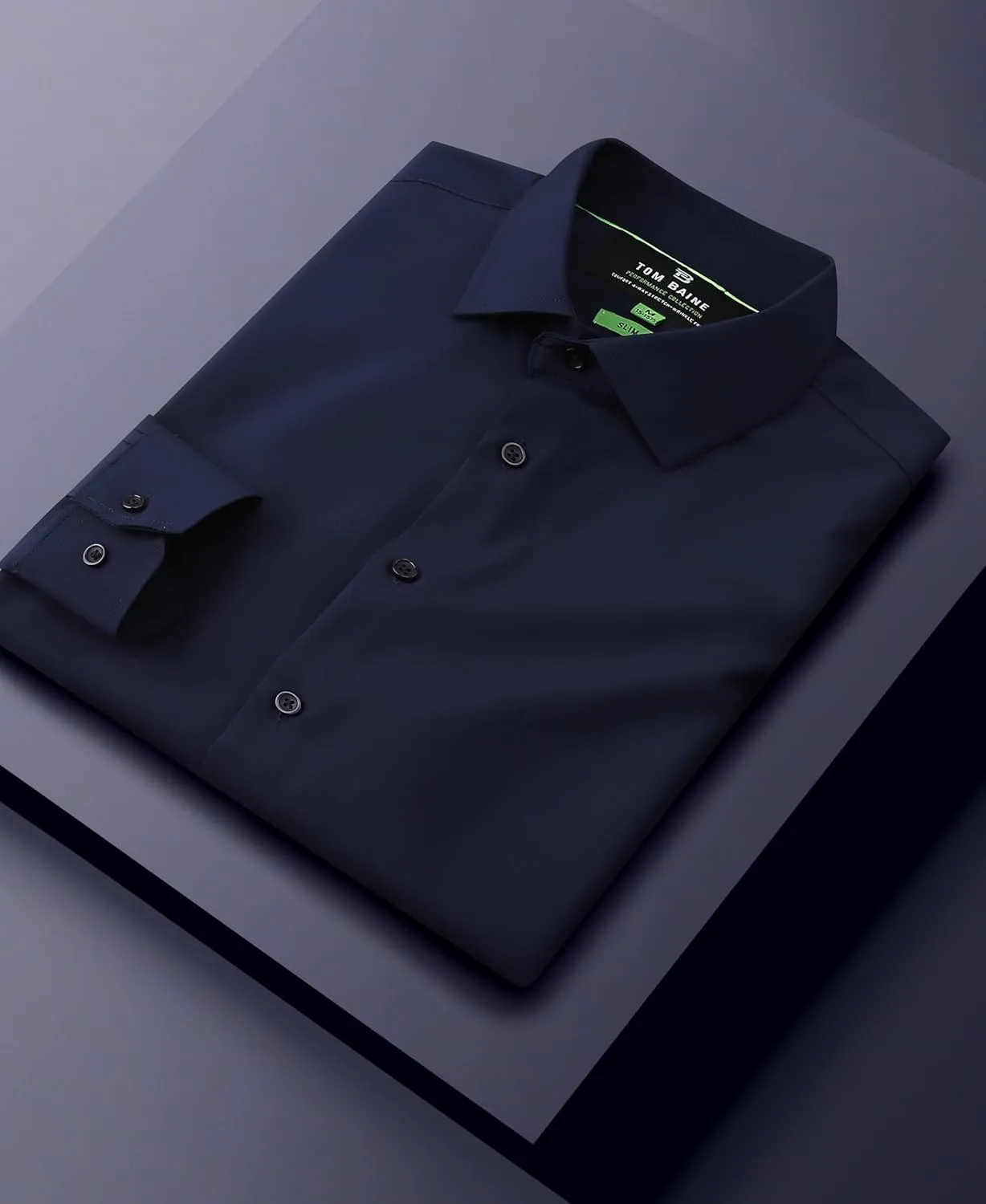 Men's Performance Stretch Long Sleeve Basic Button Down