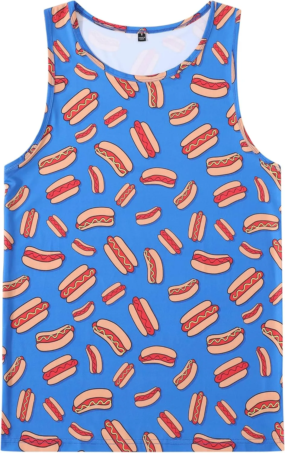 Men's Quick Dry Workout Graphic Tank Top Gym Muscle Tee Fitness Bodybuilding Sleeveless T Shirt