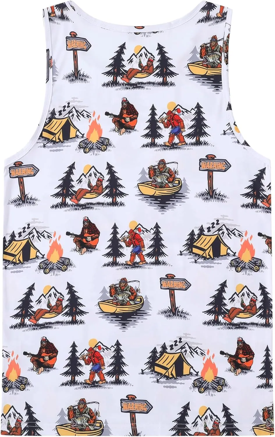 Men's Quick Dry Workout Graphic Tank Top Gym Muscle Tee Fitness Bodybuilding Sleeveless T Shirt