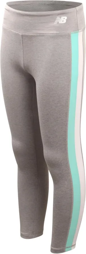 New Balance Girls' Active Leggings - Full Length Performance Yoga Pants - Athletic Workout and Dance Tights (7-16)