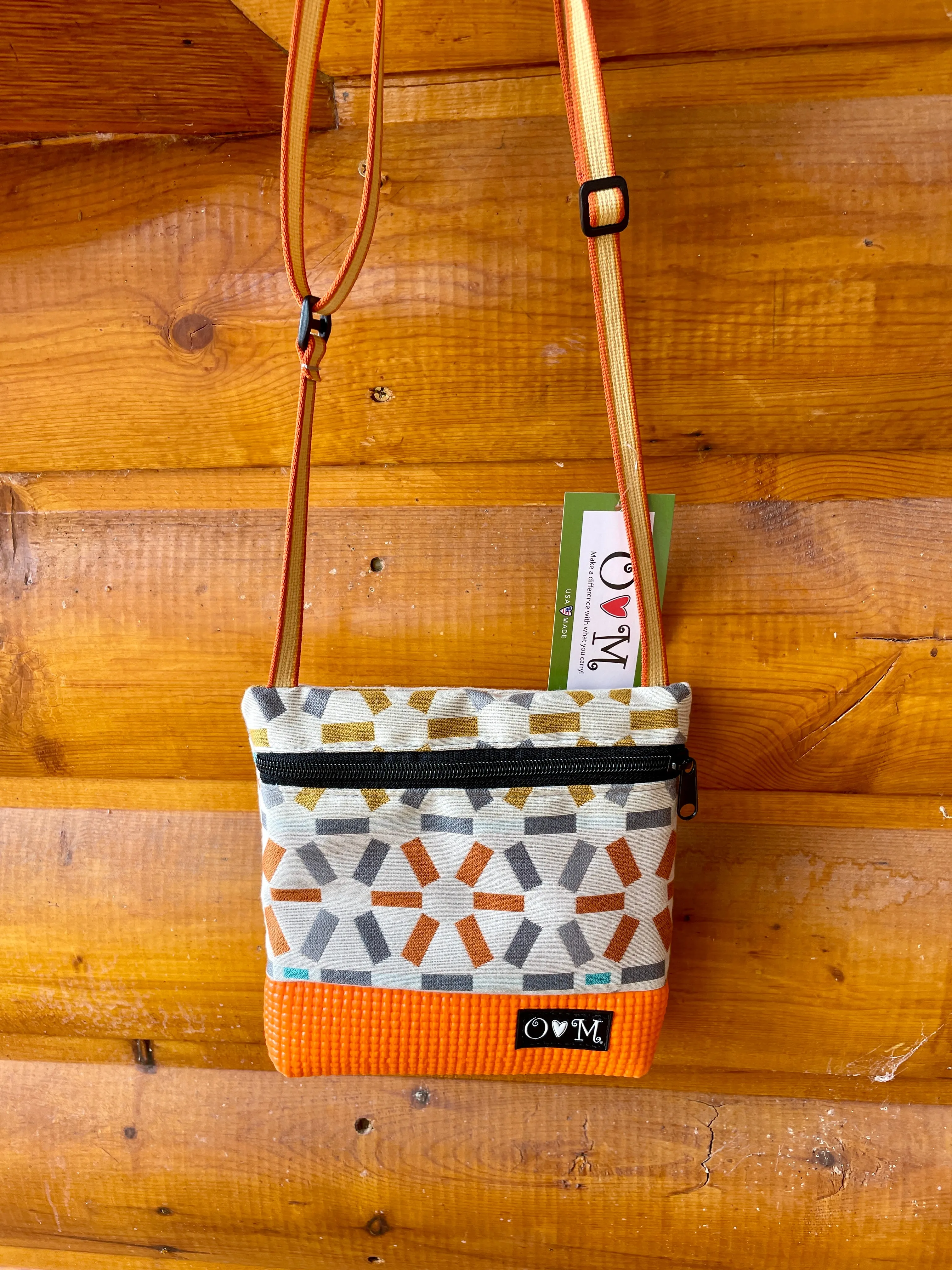 Orange Lola- Geometric Print Fabric