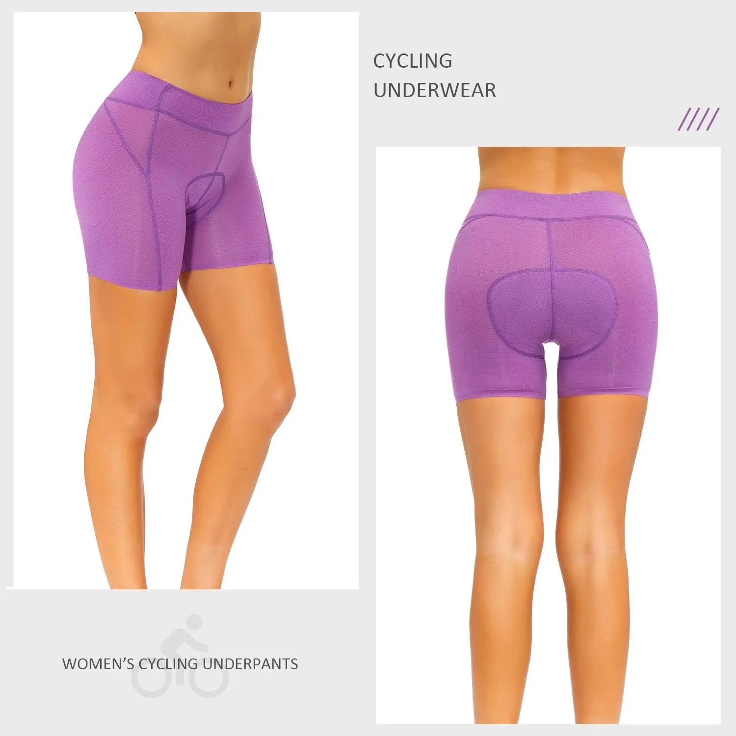 Padded Bike Shorts Women Cycling Underwear Bicycle Biking Biker Short with 4D Padding Super Lightweight Breathable