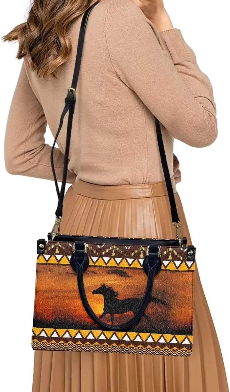 Purses and Handbag for Women Fashion Tote Shoulder Bag Satchel Purses Hobo Designer Bag for Traveling Work Outdoor