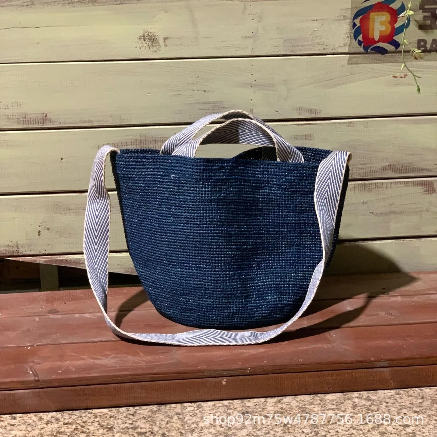 Raffia Straw Woven Handbag Shoulder Crossbody Bucket Bag Beach Vacation Hobo Versatile Crochet Large Capacity Chic Summer