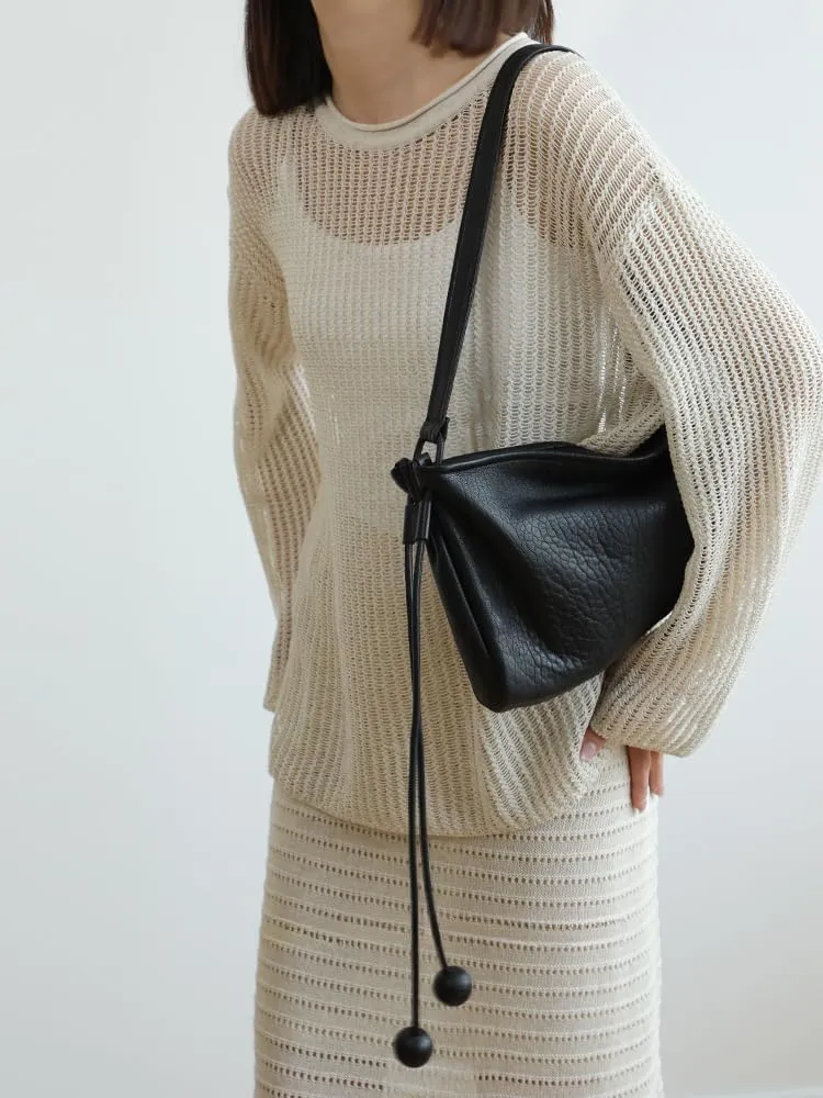 Retro Genuine Leather Shoulder Crossbody Underarm Bag Dumpling Bag Totes Hobo Handbag Versatile Stylish Lelgant Luxury