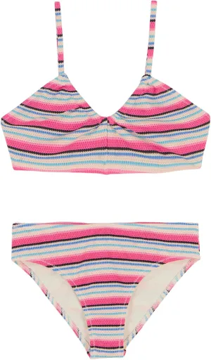 Roxy Girls' Two-Piece Bikini Swimsuit Set, UPF 50  Sun Protection, Quick-Dry Bathing Suit