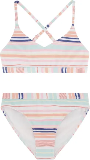 Roxy Girls' Two-Piece Bikini Swimsuit Set, UPF 50  Sun Protection, Quick-Dry Bathing Suit